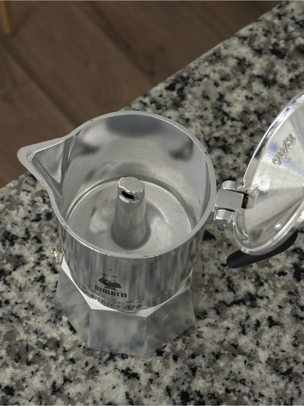 Moka Café Stovetop Espresso Maker - Silver and Black